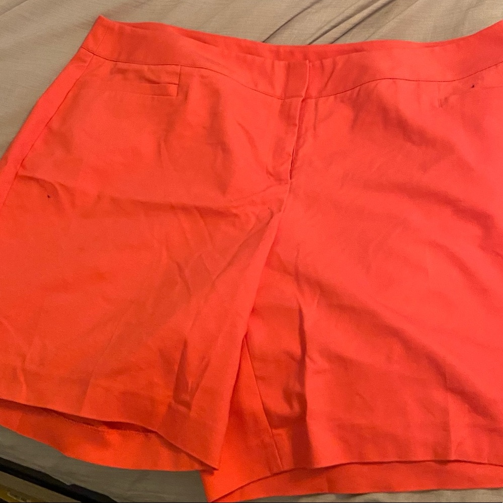 Coral colored shorts